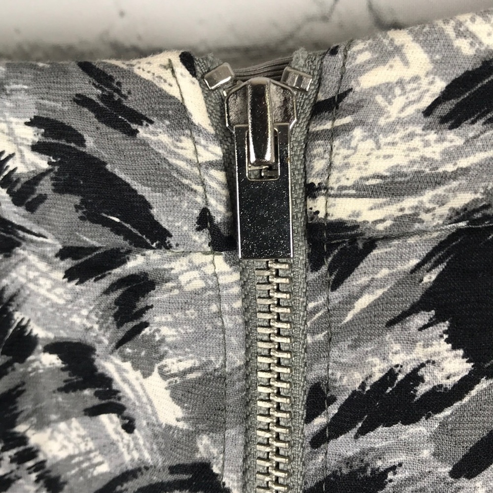 TALBOTS Zipper Leopard Print Skirt Lined 6P - Picture 5 of 9